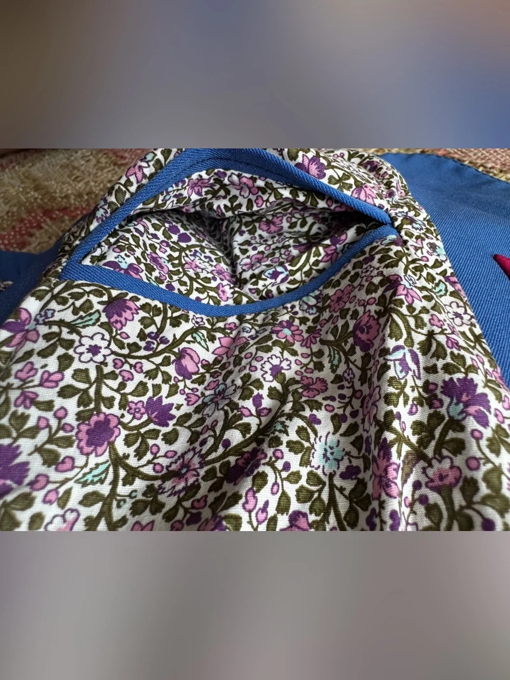 Animo Italia Show Jacket Blue w/ Stud Embellishments & Floral Trim IT 40/US 4 - Picture 14 of 16